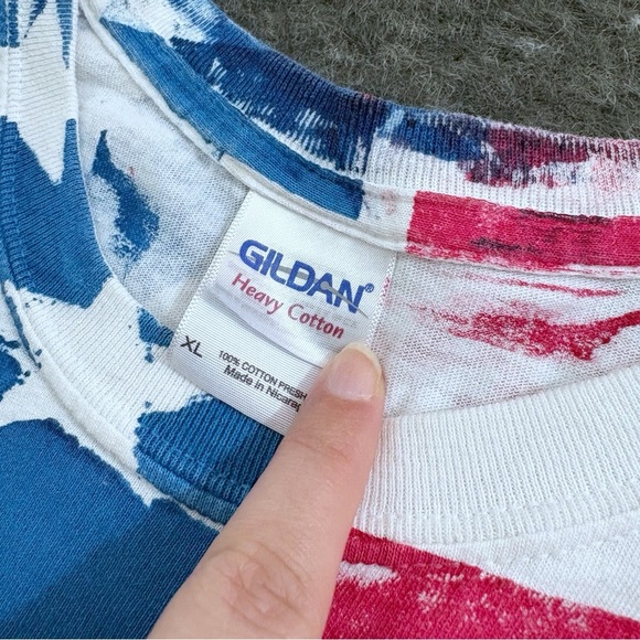 Vintage God Bless America All Over Print T-Shirt - Picture 4 of 10